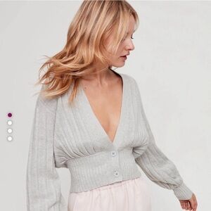 ARITZIA Wilfred deep plunge cardigan